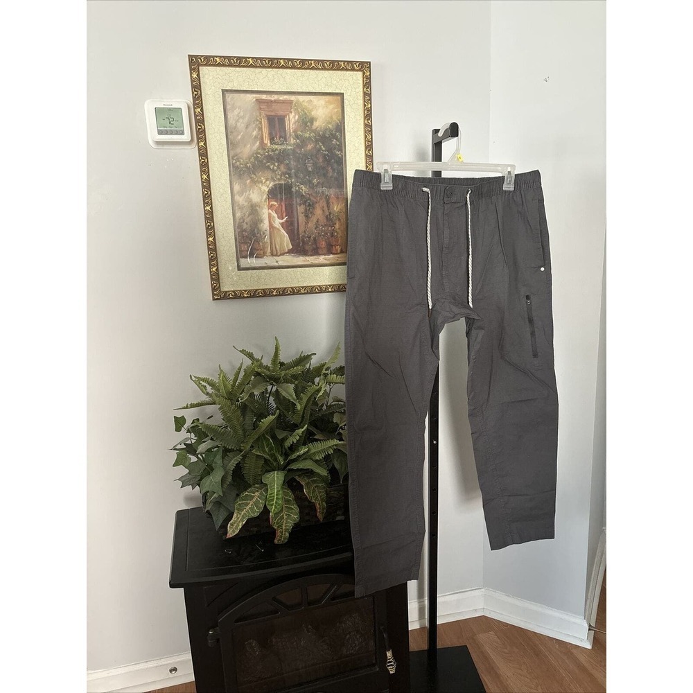 George Mens Gray Performance Athletic Sweatpants Joggers X-Large Drawstring